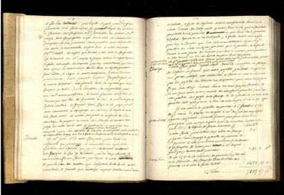 HAUTES-ALPES HAUTES-ALPES. Manuscript of about 50 written pp. (and many blanks)....