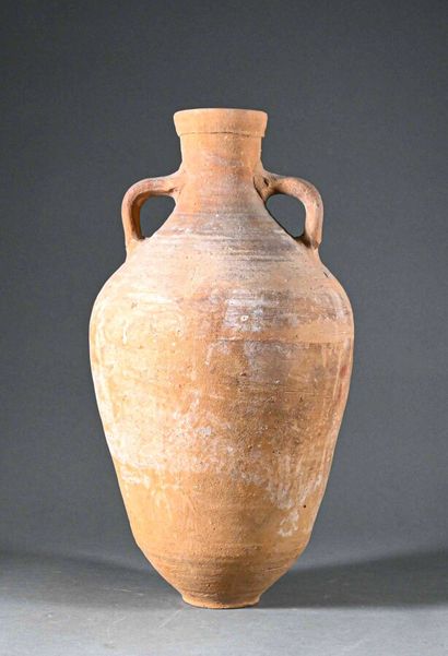 null Terracotta amphora with two handles 

H. 44 cm

19th century