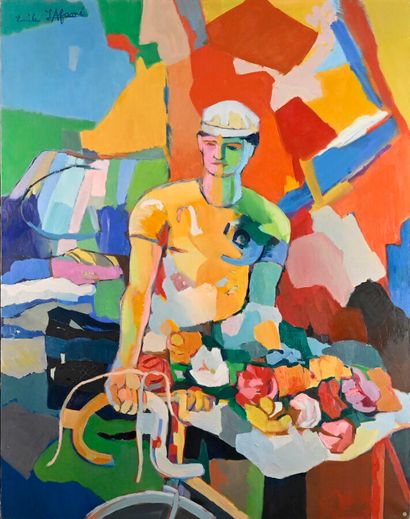 null Émile LAFAMÉ (Émile BOGAERT, known as) (1934-2017)

Victory, 1979

Oil on canvas,...