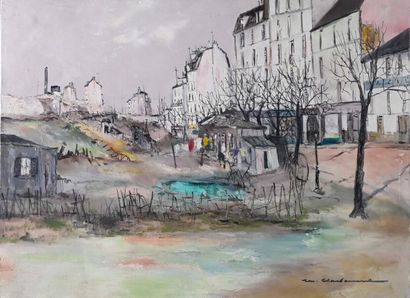  Marcel CHARBONNEL (1901-1981) 
The houses at the end of the city, Lyon, Saint-Fons...