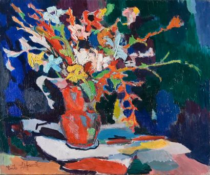 null Émile LAFAMÉ (Émile BOGAERT, known as) (1934-2017)

Vase of flowers, 1975

Oil...