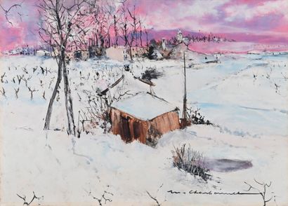 null Marcel CHARBONNEL (1901-1981)

L'aube sur la neige

Huile sur papier, collée...