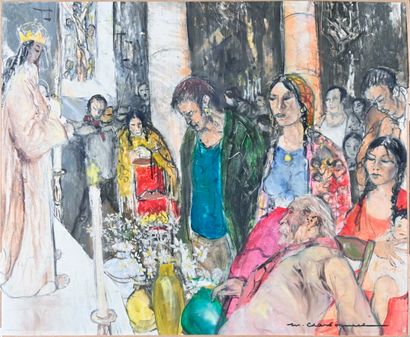 null Marcel CHARBONNEL (1901-1981)

Gypsy Camp at the Black Virgin

Oil on paper,...