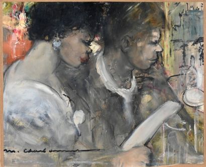 null Marcel CHARBONNEL (1901-1981)

At the café of the universities

Oil on paper,...