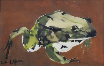 null Émile LAFAMÉ (Émile BOGAERT, dit) (1934-2017)

La grenouille

Aquarelle gouachée,...