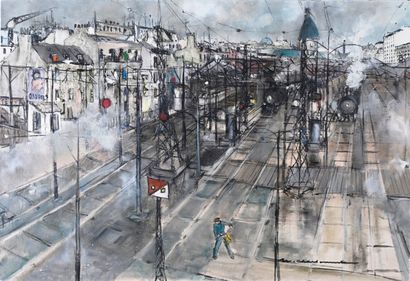 null Marcel CHARBONNEL (1901-1981)

The station

Oil on canvas, signed lower right,...