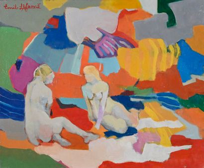 null Émile LAFAMÉ (Émile BOGAERT, dit) (1934-2017)

Deux nus, 1978

Huile sur toile,...