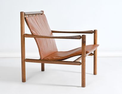 null Travail scandinave des années 1960

Fauteuil à structure en palissandre, assise...