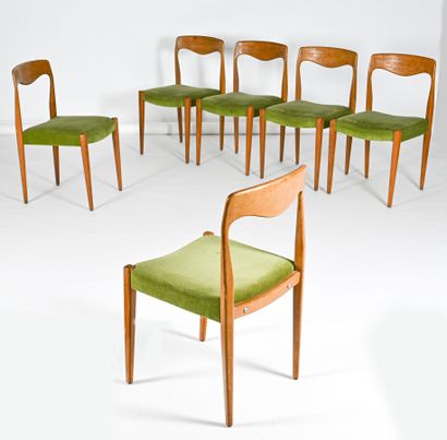 null Niels Otto MOLLER (1920-1981)

Suite de six chaises modèle 71, structure en...