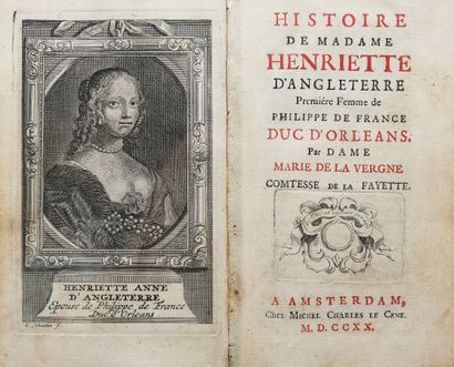 null LA FAYETTE (Madame de). HISTORY OF MADAME HENRIETTE OF ENGLAND. 

Amsterdam,...