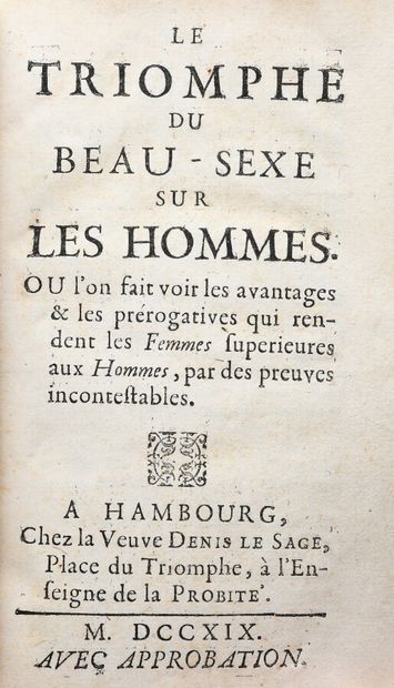 null (Anonymous). THE TRIUMPH OF THE FAIR SEX OVER MEN. In which the advantages &...