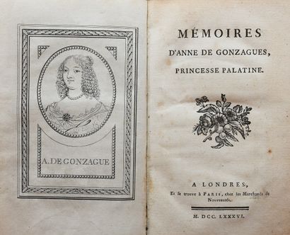 null [SENAC DE MEILHAN (Gabriel)]. MEMOIRES D'ANNE DE GONZAGUES, Princesse Palatine....