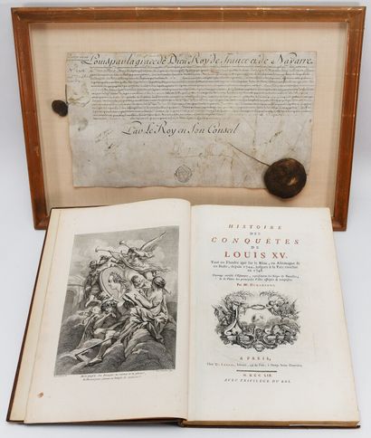 null DUMORTOUS (Pierre). HISTOIRE DES CONQUETES DE LOUIS XV. 

Paris, Lormel, 1759.

In-folio...