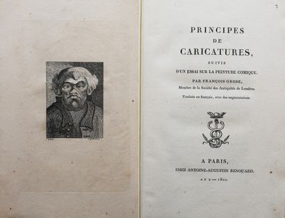 null GROSE (François). PRINCIPLES OF CARICATURES, followed by an essay on comic painting....