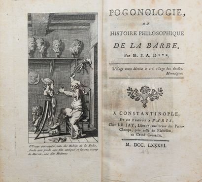 null DULAURE (Jacques-Antoine). POGONOLOGY, OR PHILOSOPHICAL HISTORY OF THE BEARD....