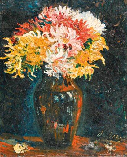 José MANGE (1866-1935) Bouquet de fleurs

Huile sur toile, signée en bas à droite

H....