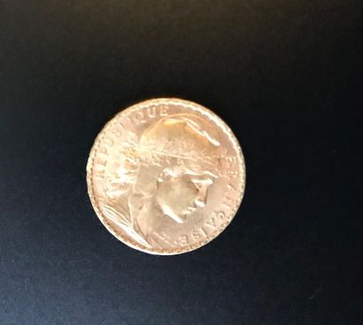 null Une fausse pièce de 20 francs or, 1907 au coq 

79 g environ