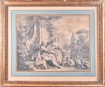 null Ecole FRANCAISE du XIXe siècle

Scène galante

Gravure

H. 26 cm - L. 34 cm