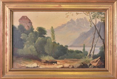 null Ecole FRANCAISE du XIXe siècle

Paire de paysages romantiques

Huile sur toile

H....