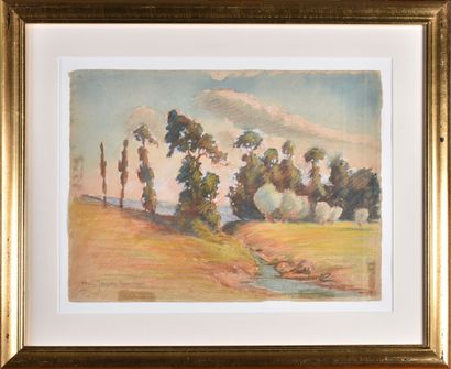 null Paul Jacques TRONCHON (XXe siècle)

Paysages

Deux aquarelles, fusain et pastels

H....