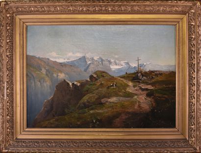 null R.TERRAZ (XIXe siècle)

Paysage de montagne

Huile sur toile signée en bas à...
