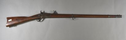 null USA 

Peabodi Model 1862 Rifle 

Wooden frame with long barrel, rear piston...