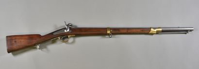 null FRANCE

Rifle model 1842

Wooden mounting with short barrel, stick stamped with...