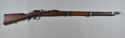 null AUSTRIA

Steyr rifle model 1886

Wooden frame with long barrel, stock with button,...