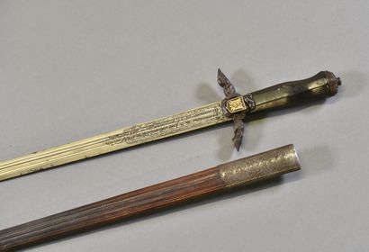null FRANCE

Napoleon III Fauré Lepage hunting dagger 

Horn or ebony spindle (slight...
