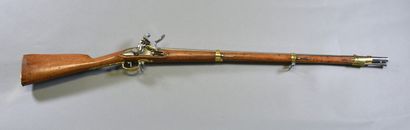null BELGIUM

Rifle of Cadet or Officer with flint 

Wooden mounting with long barrel,...