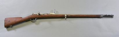null FRANCE

Chassepot rifle model 1866

Wooden frame with long barrel, breech marked...