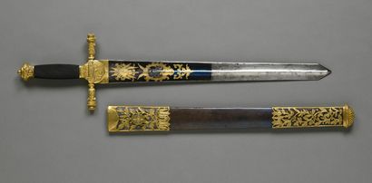 null FRANCE or SWEDEN 

Dignitary sword of general officer 

Gilt bronze mounting,...