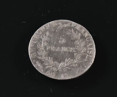 null FRANCE

Pièce de 5 francs argent, Napoléon Empereur tête nue, An 13 M

Poids:...