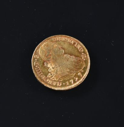 null COLOMBIE

Charles IV d'Espagne, 8 escudos d'or, 1797 JF, Popayan, 27 g, KM 62.2,...