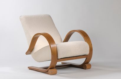 null Work from the 1940s

Viba Editions 

High comfort armchair

Ash and bouclette...