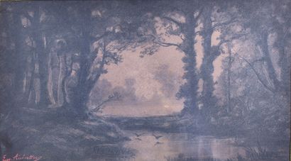 null Eugène AUBERTIER (XIXe)

Paysage nocturne

Fusain

H. 20 cm - L. 35 cm