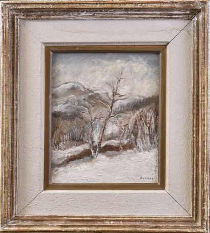 null René BOURNA (1921-2014)

Paysage de neige

Huile sur toile signée en bas à droite

H....