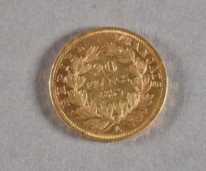 null FRANCE

Une pièce de 20 Francs or Napoléon III, Paris, 1859

Poids: 6,4 g