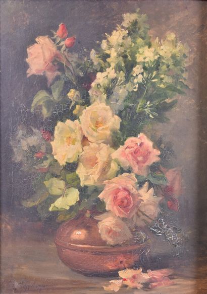 null G. BRET CHARBONNIER (XX)

Bouquet de fleurs

Huile sur toile, signée en bas...