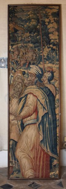 null ^ FLANDRES

Fragment de tapisserie en laine et soie 

XVIe siècle

Environ H....