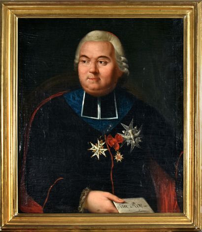 null ^ École Française de la fin du XVIIIe siècle 

Portrait du Cardinal de Bernis...