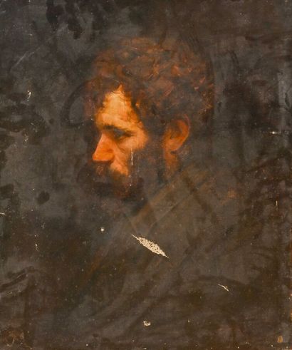 null Ecole Française du XIXe siècle

Portrait d'homme de profil

Huile sur toile

H....
