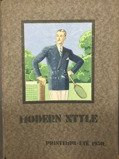 null The modern style, cinq albums de tendance, 1930-1935, journal mensuel édité...