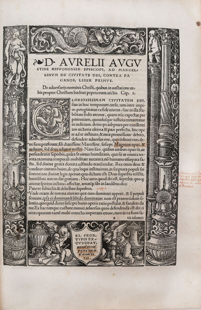 null SAINT AUGUSTIN. DE CIVITATE DEI.

Bâle, J. Froben, Septembre 1522.

In folio...