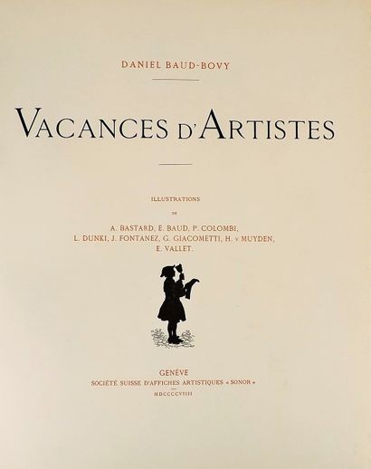 null BAUD-BOVY (Daniel). Vacances d'artistes. Genève, Société Suisse d'Affiches Artistiques...