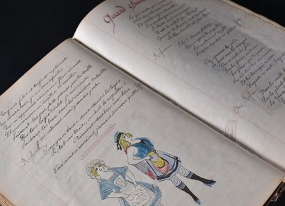 null Chants de régiment

1 volume manuscrit, avec dessins aquarellés (État d'usa...