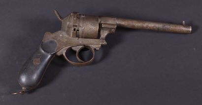 null FRANCE

Revolver type Lefaucheux 9 mm

Bati acier, crosse bois à anneau, barillet...