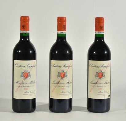 null 3 - B - CHÂTEAU POUJEAUX (1 e.l.a. et 2 e.a.) - Moulis - 1990