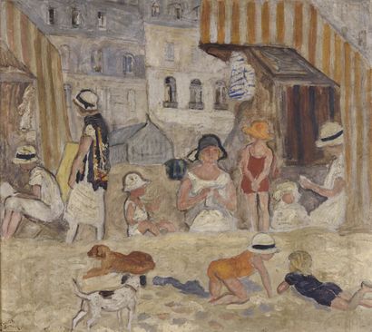 null Tancrède SYNAVE (1860-1936)

Les enfants à la plage

Huile sur carton, signée...