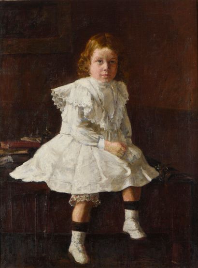 null Pedro YSERN ALIÉ (1875/76-1946)

Portrait de fillette 

Huile sur toile, signée...